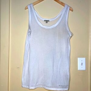 Burberry White Tank Top